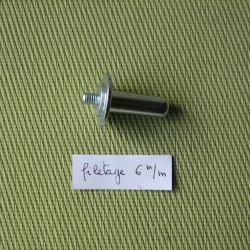 tige filetée diamètre 6 mm pour support de lissoir pour mandrin de perceuse