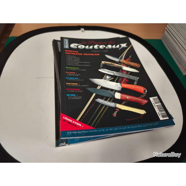 Lot de revues la passion du couteau