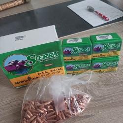 Ogives Sierra .224 52 gr HPBT Match