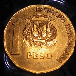 R&eacute;publique dominicaine , piece de 1 pesos 2000 superbe Dudart&eacute;  (padre de la patria)