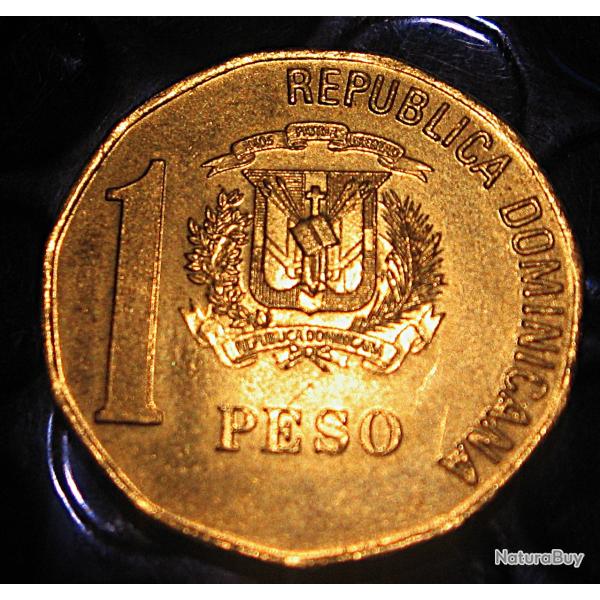 R�publique dominicaine , piece de 1 pesos 2000 superbe Dudart�  (padre de la patria)