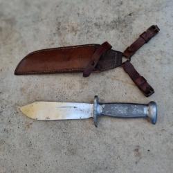 couteau chantiers de jeunesse / &eacute;tui cuir cadre des chantiers ww2