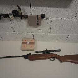 Carabine a plomb 4.5 Cometa VII 7 Avec lunette. 1 euros sans prix de reserve
