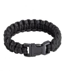 Bracelet Paracorde de survie Noir
