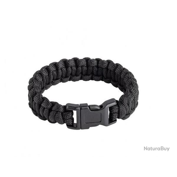 Bracelet Paracorde de survie Noir