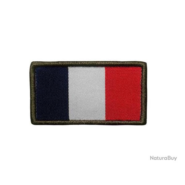 Patch drapeau fran�ais brod� haute visibilit� 3x5.5cm