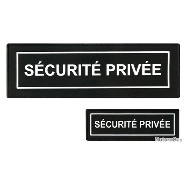 Lot dossard + bande poitrine S�CU-ONE S�curit� Priv�e - noir