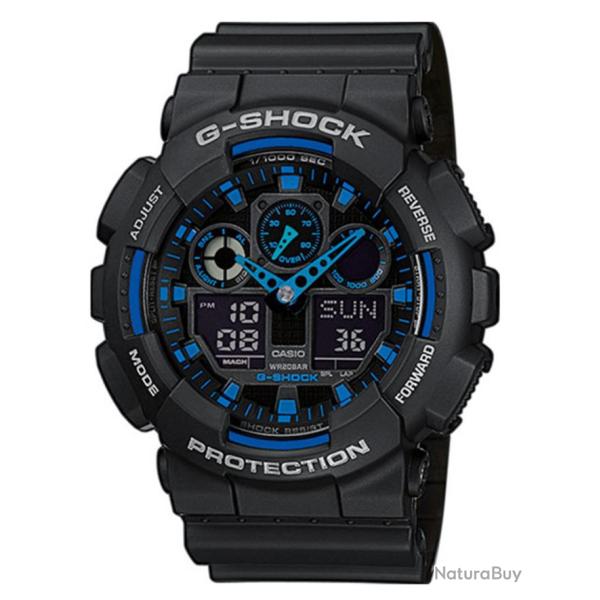 Montre G-Shock GA-100 - Noir/Bleu