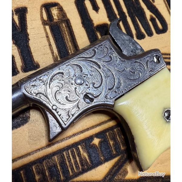 Trs rare vest pocket 22 grav d'usine plaqu argent !