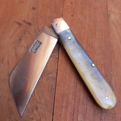 Joli Couteau Régional LANGRES  VÉRITABLE CUILLÈRE BROSSARD Manche en Corne