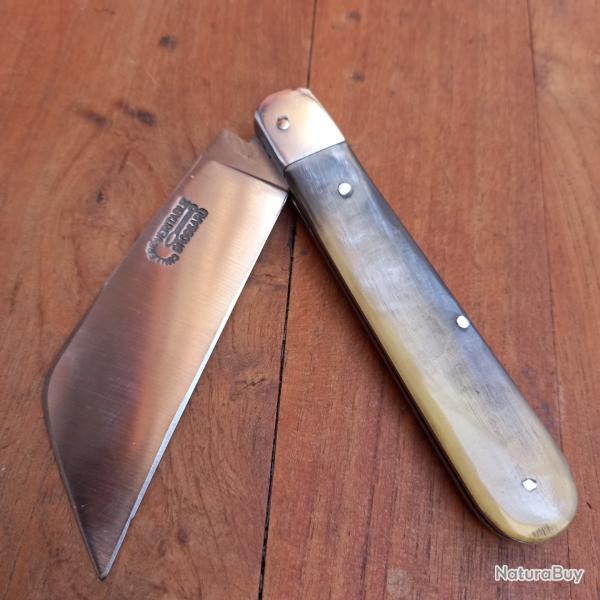 Joli Couteau Rgional LANGRES  VRITABLE CUILLRE BROSSARD Manche en Corne