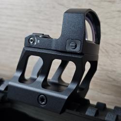 Point vert vector optics frenzy-s avec son support pour rail picatinny 21mm