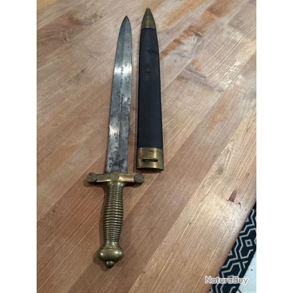 Glaive des troupes � pied Mme 1831 avec son fourreau