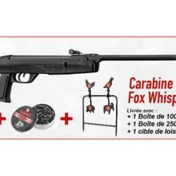 Pack carabine &agrave; plombs 4,5 mm GAMO Delta Fox Whisper (7 Joules) - Promo