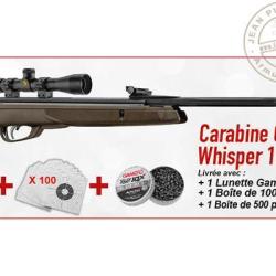 Pack carabine &agrave; plombs 4,5 mm GAMO Green Whisper 1000 (19,9 Joules) - Promo