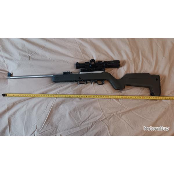 Ruger 10/22 inox take-down semi-auto 2+1