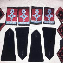 Epaulettes SAHARA et losanges tissu 11 et 4