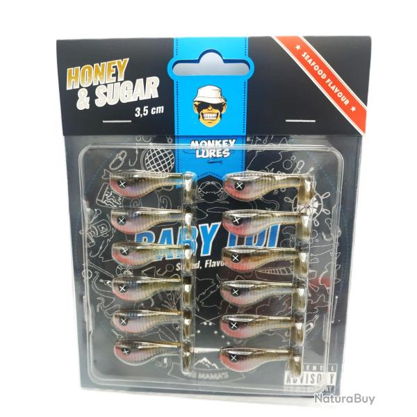 Monkey Lures Baby lui 3,5 CM Honey & sugar