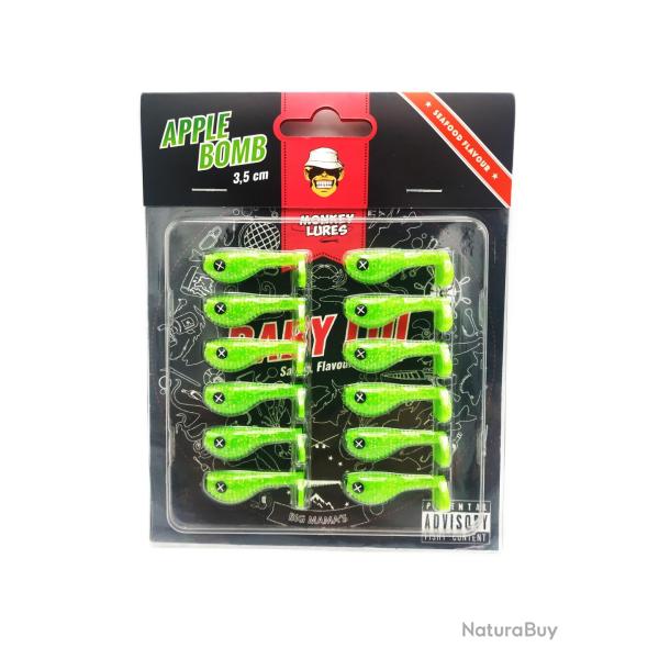 Monkey Lures Baby lui 3,5 CM Apple Bomb
