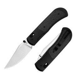 Couteau Pliant Kizer Tycho Lame Acier M390 Manche Titane & Fibre de Carbone Clutch Lock KI4761A4