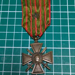 MEDAILLE CROIX DE GUERRE 1914.1918, 1 CITATION WW1 14/18