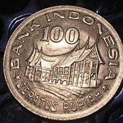 indonesie, piece de 100 seratus 1978 ttb diametre 28,33mm
