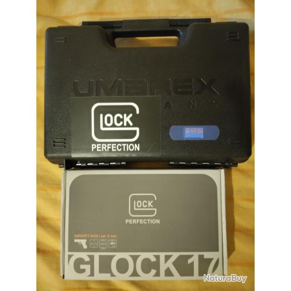 Glock 17 Gen 3 BLK 6mm BB's CO2 14R Umarex (2.6428) avec deux pices  remplacer