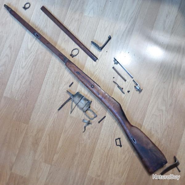 Ensemble pour crosse de fusil Tsariste ,Mosin-Nagant 1891, TULLA 1916
