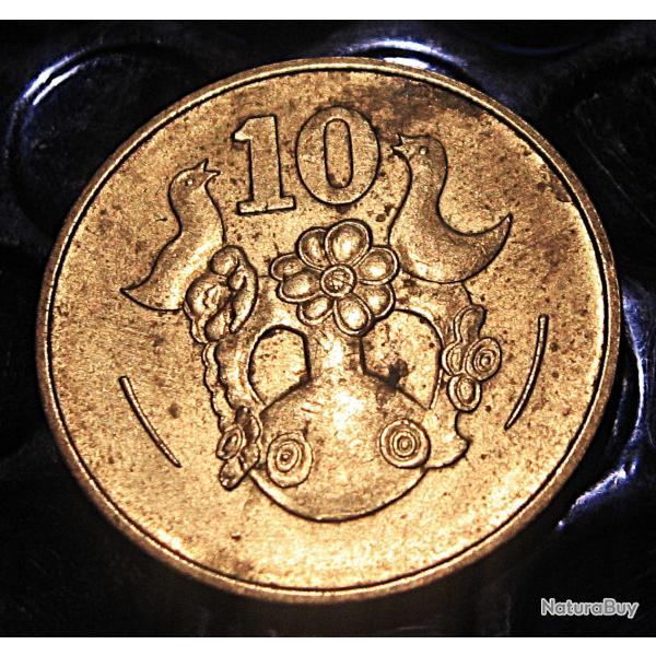 Chypre ,  piece de 10 kibris ttb1983
