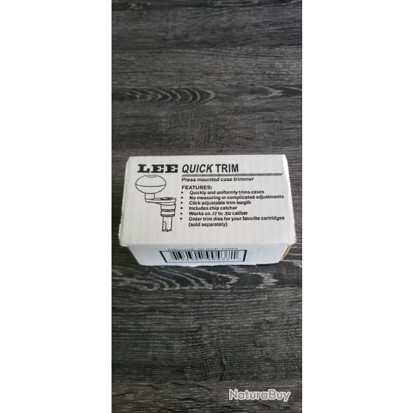 1 QUICK TRIM Raccourciceur LEE de douille multi calibres