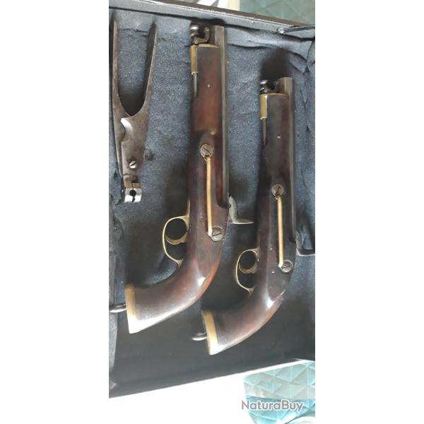 Pistolets enfield percussion 1860 et 1861 moule  balles poire  poudre