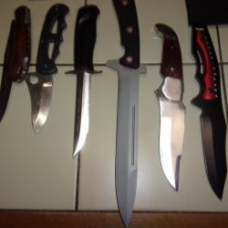 Lot de 6 couteaux  differents