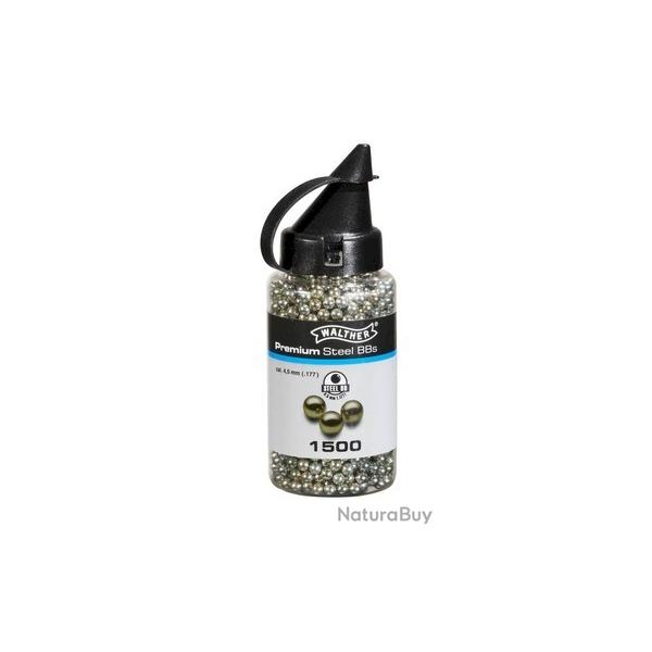 bille acier BB'steel en acier Dor Walther Umarex cal.4.5 par 1500