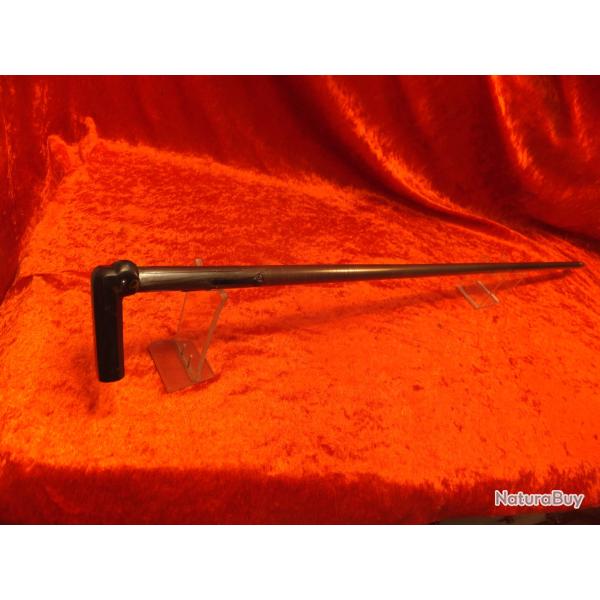 Trs Rare canne fusil  percussion (capsule fulminate)