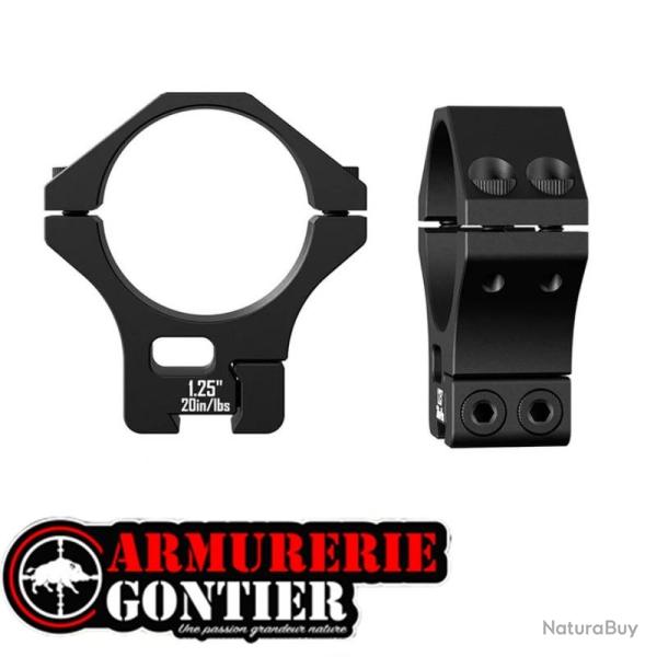 DiscoveryOpt 6061 - Jeu de 2 colliers Dovetail multi-diam�tres - � 25.4 / 30 / 34 mm - Rail 9/11 mm 