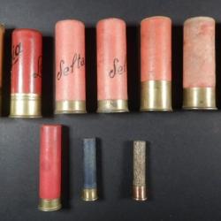 Lot de 10 cartouches lisses cal divers