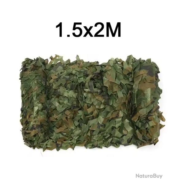 Filet Camouflage 15x2 M�tres Polyester Oxford R�sistant Ext�rieur Jardin Chasse Cl�ture