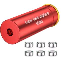Viseur Alésage Calibre 12 Boresighter Laser Précis Longue Durée Piles LR44 Inclus