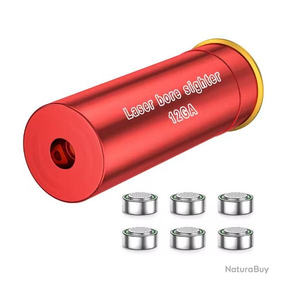 Viseur Alsage Calibre 12 Boresighter Laser Prcis Longue Dure Piles LR44 Inclus