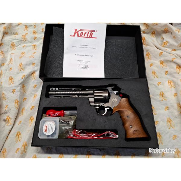Revolver Korth NXS 6 pouces .357 Magnum Barillet 8