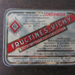 Boite en tôle Fructines-Vichy 1940-1950