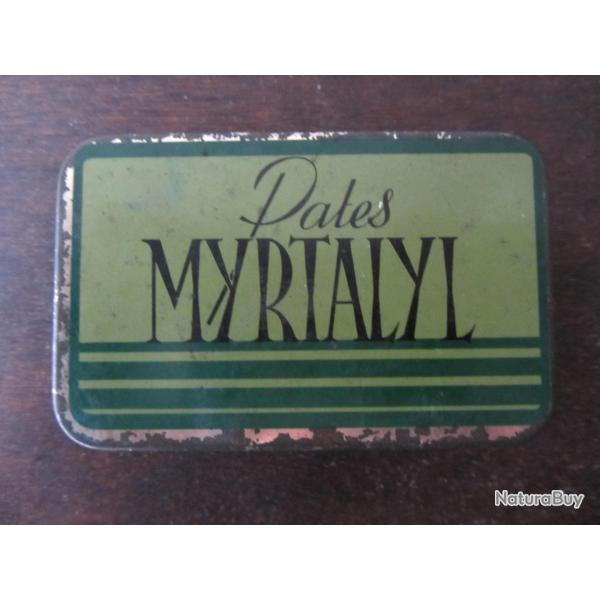Boite en tle pates Myrtalyl - Sauba 1940-1950