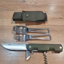 Couteau tatou baroudeur LAME PLEINE De 2016 COMPLET.