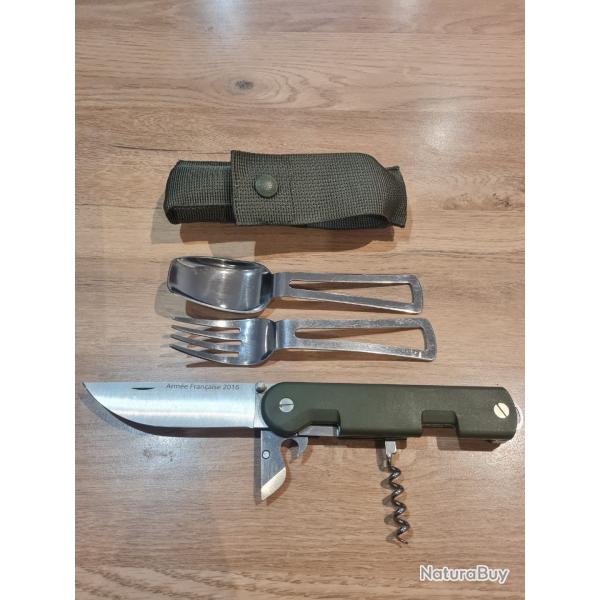 Couteau tatou baroudeur LAME PLEINE De 2016 COMPLET.