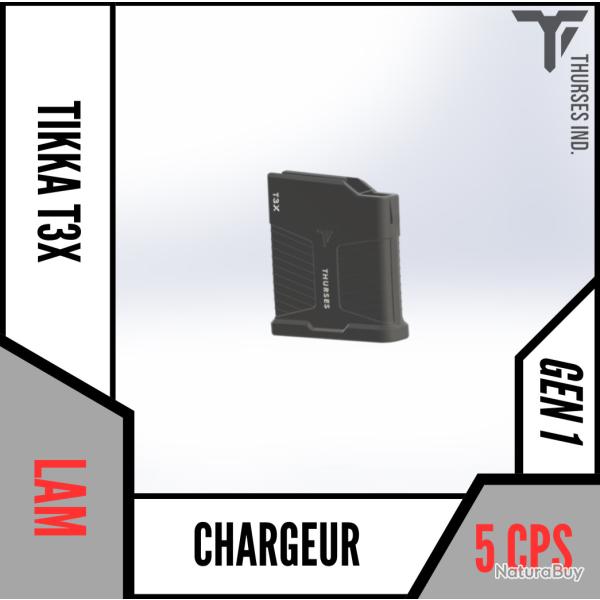 chargeur t3 tikka T3X LA magnum 5 coups  Thurses Industries