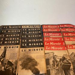 Lot de journaux Le Miroir de 1939 et 1940
