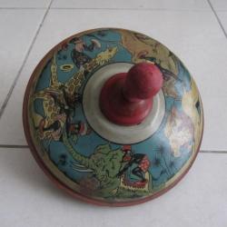 Grande toupie en tôle lithographiée 1920-1930