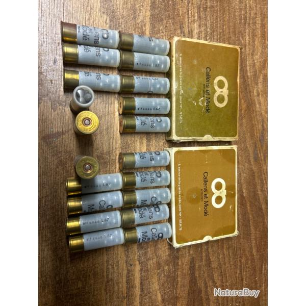 Cartouche, calibre, 12 chevrotine