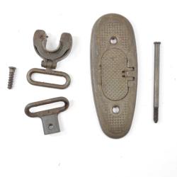 Kit plaque de couche + vis + grenadi&egrave;re avant + grenadi&egrave;re arri&egrave;re. Garand M1 occasion