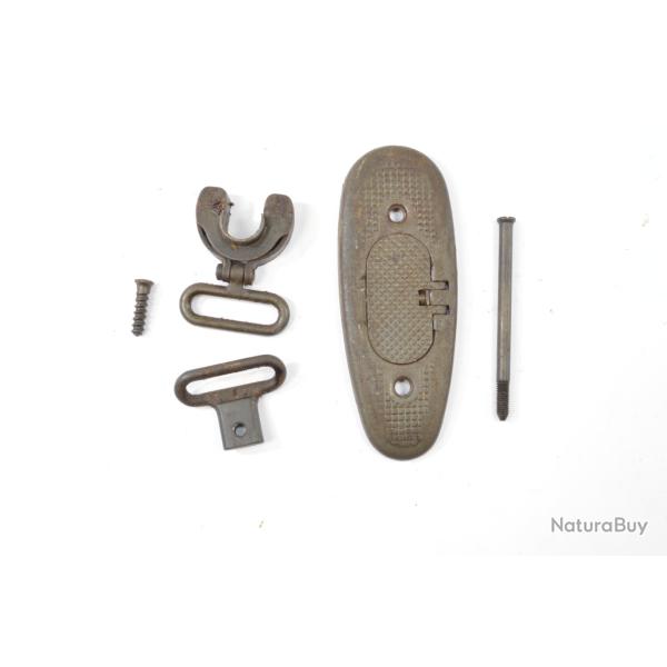 Kit plaque de couche + vis + grenadi�re avant + grenadi�re arri�re. Garand M1 occasion